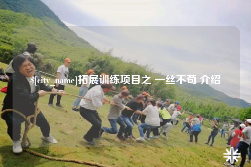 延安拓展训练项目之 一丝不苟 介绍